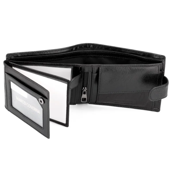 Marco Coverna MC 010-805 Black із натуральної глянцевої шкіри