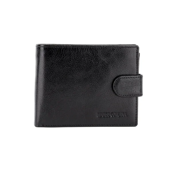 Marco Coverna MC 010-805 Black із натуральної глянцевої шкіри