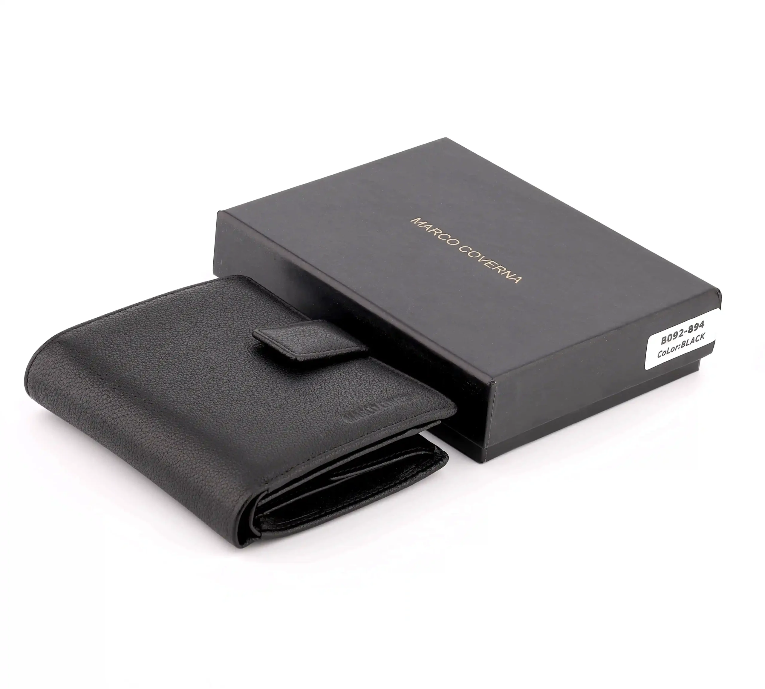 Чоловічий шкіряний гаманець Marco Coverna MC 092-894 Чорний - Зображення 8